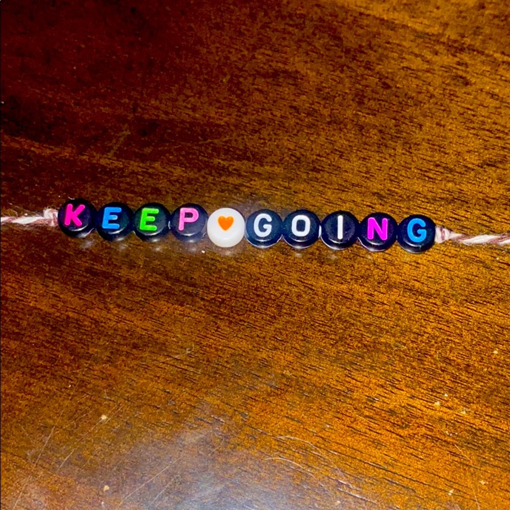 “Keep going” bracelet